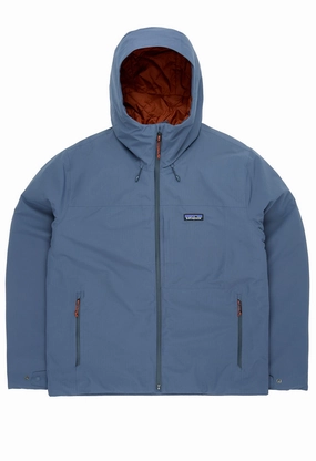 Patagonia Men's Windshadow Jacket - Smolder Blue Full Length Zipper Closure Comfort Fit