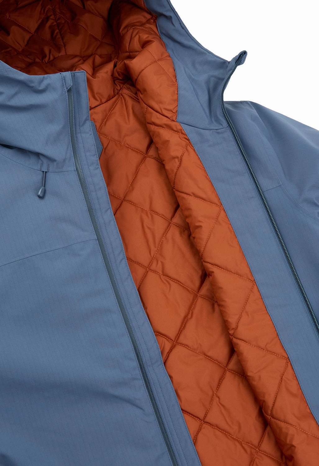 Non Bulky Profile Soft Interior Coating Patagonia Men's Windshadow Jacket - Smolder Blue