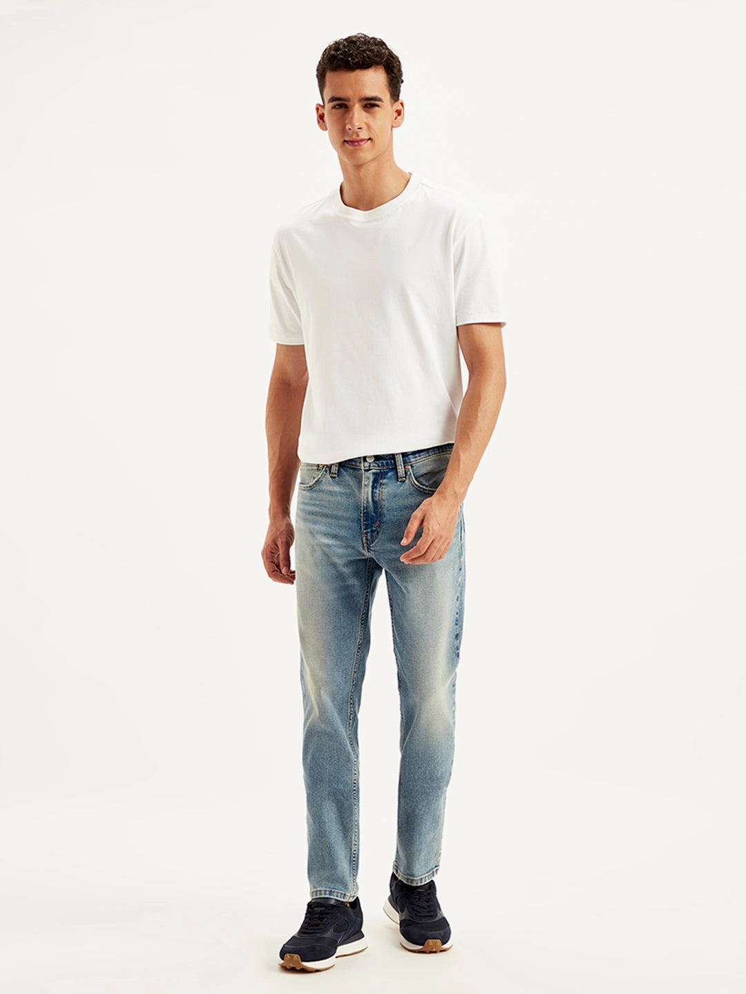 Day Out Style Men's 511 Light Blue Slim Fit Mid Rise Jeans