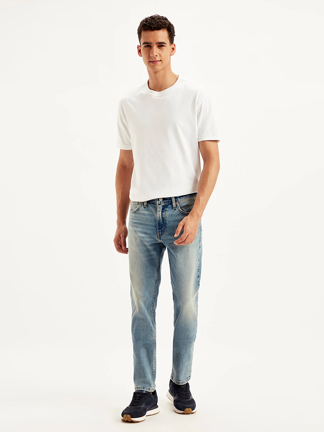 Men's 511 Light Blue Slim Fit Mid Rise Jeans All-Purpose Use