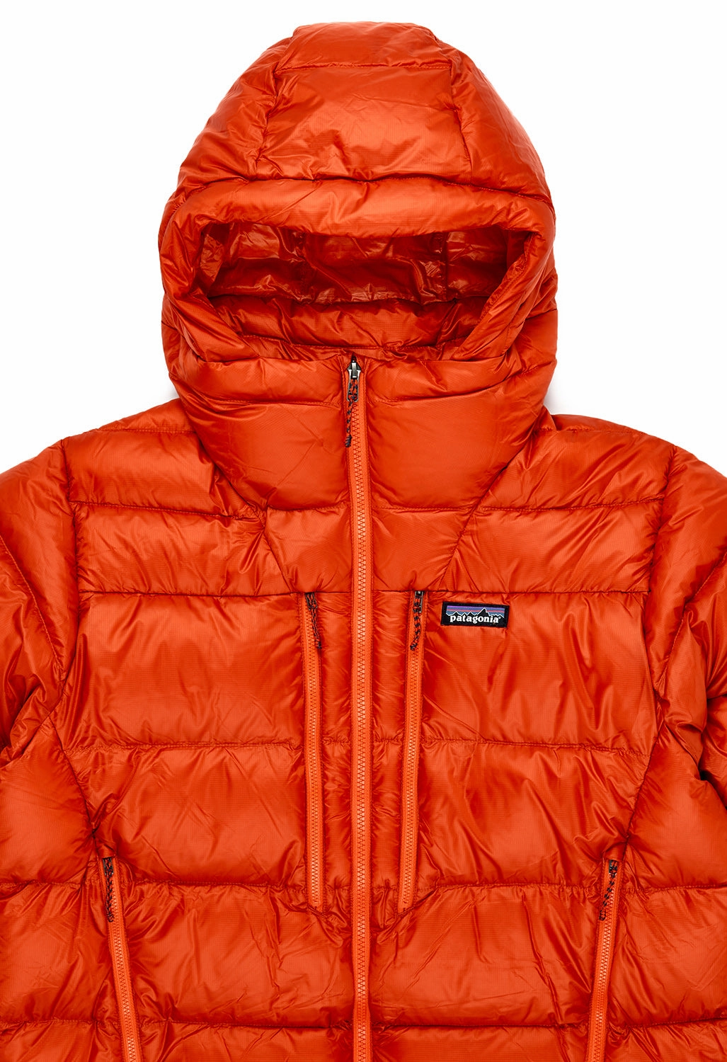 Light Outdoor Layer Patagonia Fitz Roy Men's Down Hoodie - Hot Ember