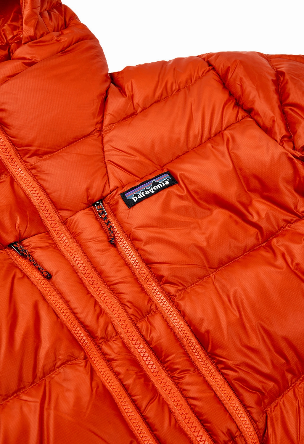 Breathable Lining Patagonia Fitz Roy Men's Down Hoodie - Hot Ember