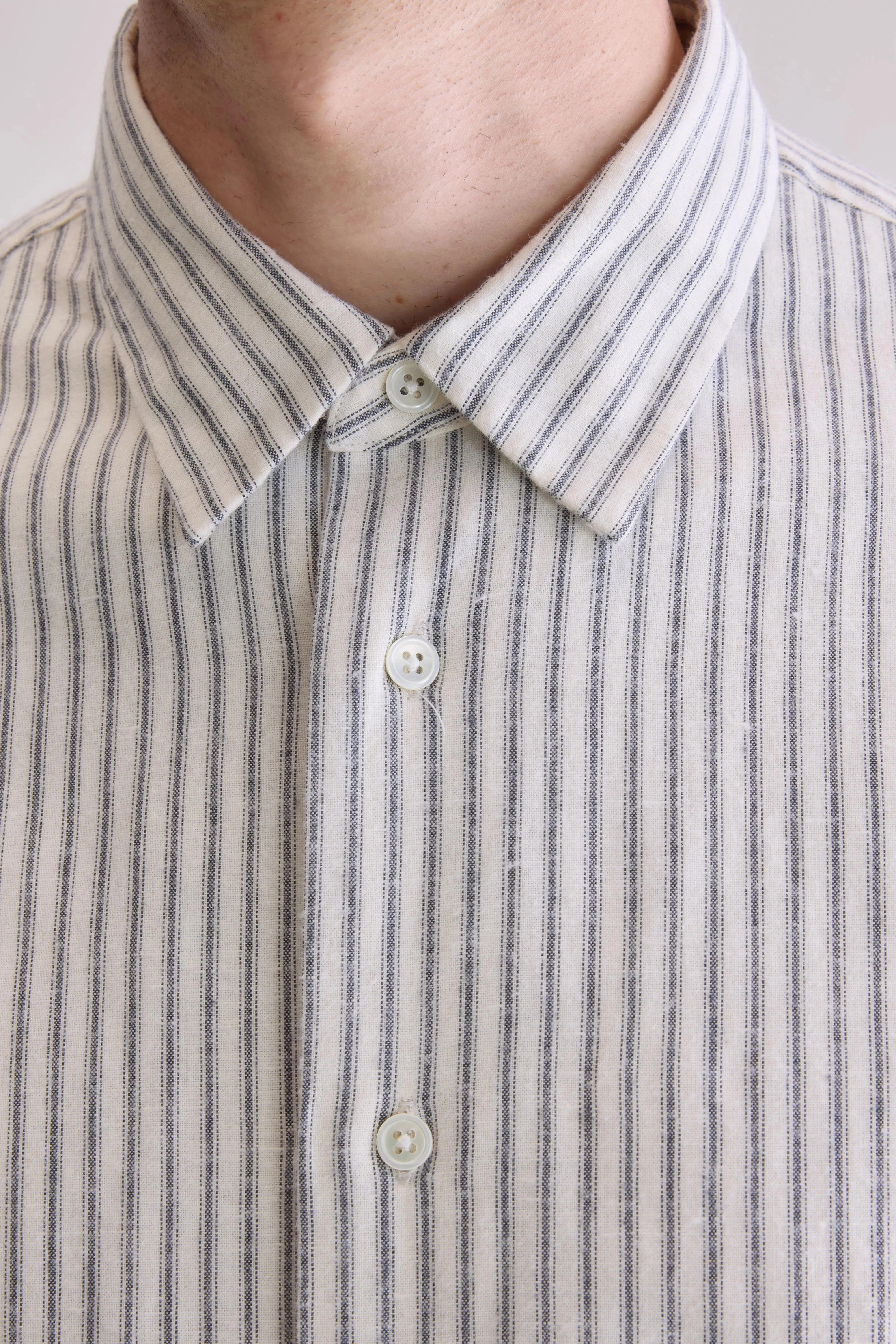 Flip relaxed shirt (252 / M / STRIPE G) Minimalist Look Checkered Print