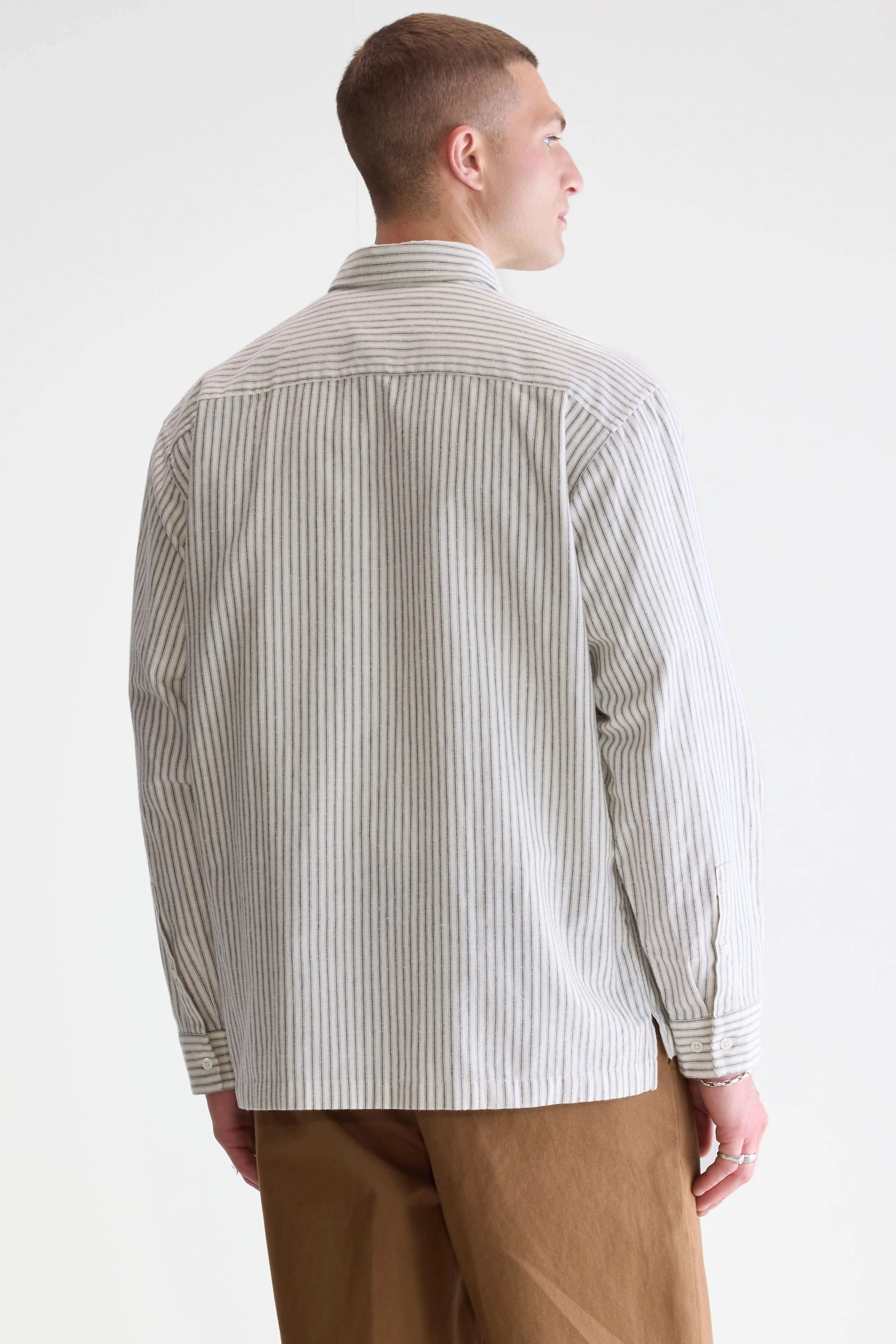 Flip relaxed shirt (252 / M / STRIPE G) Active Layering