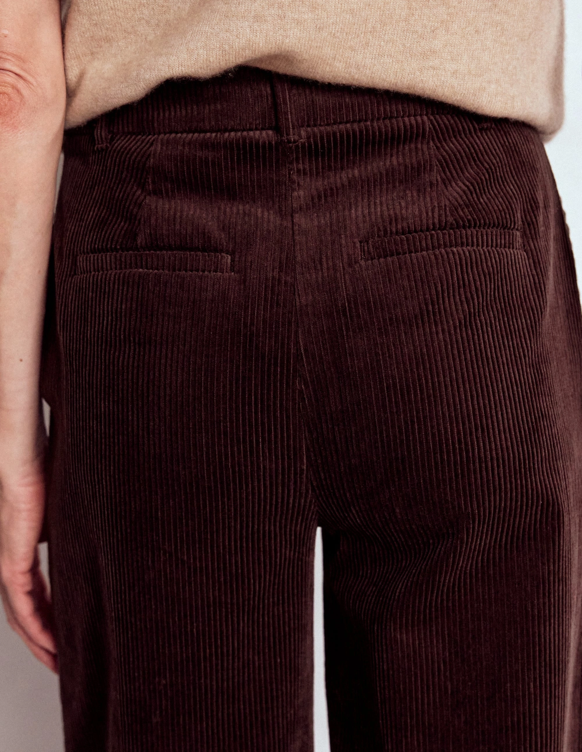 Minimal Vibe Belgravia Cord Trousers-Deep Aubergine