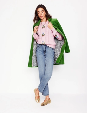High Rise Rigid Straight Jeans-Light Vintage AntiStaticLining