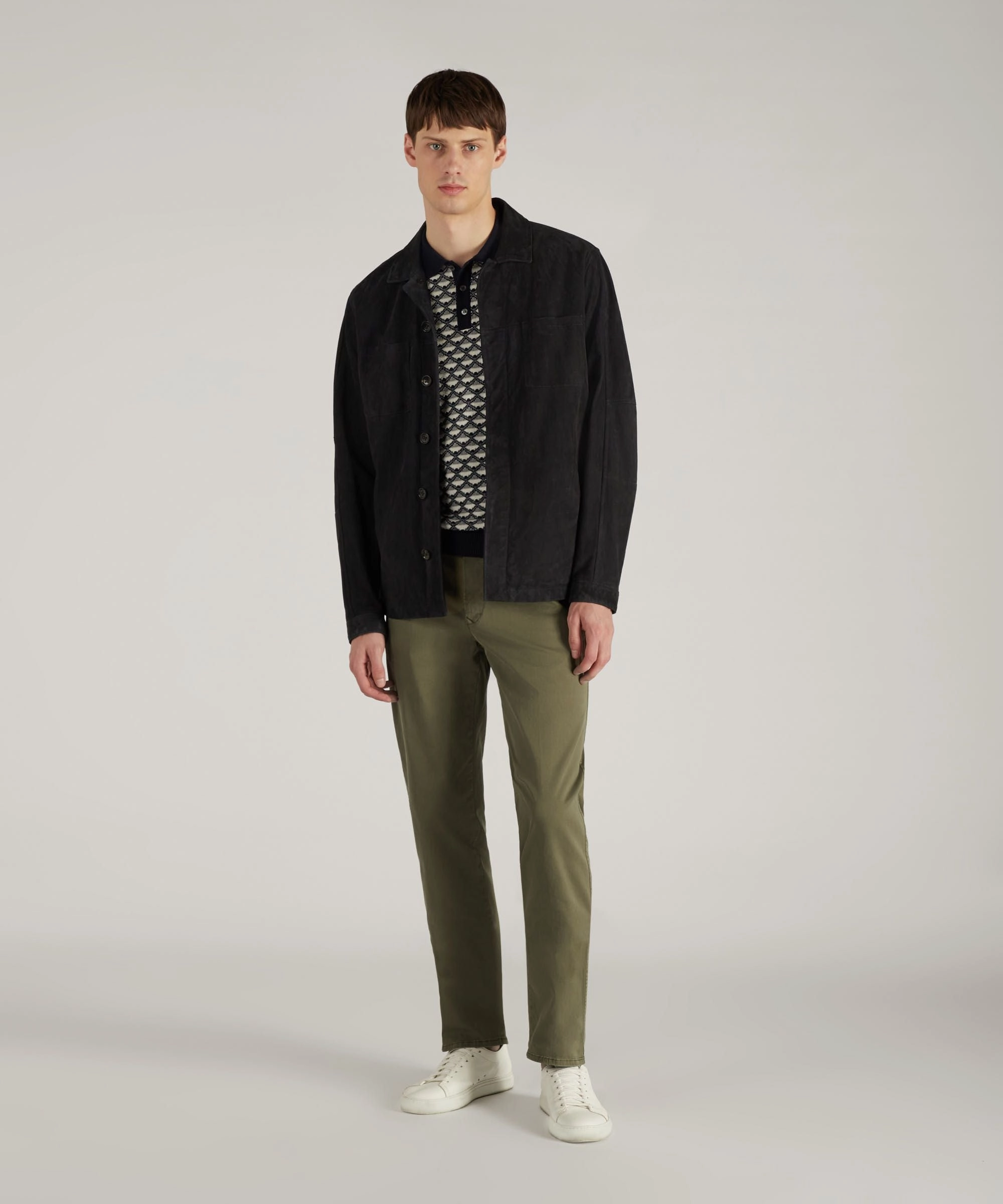 Commuter Ready Comfortable Leg Slim-fit certified stretch gabardine trousers
