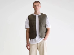 Hoch bodywarmer (251 / M / DARK OLIVE) Mid Length Cut Clean Fit