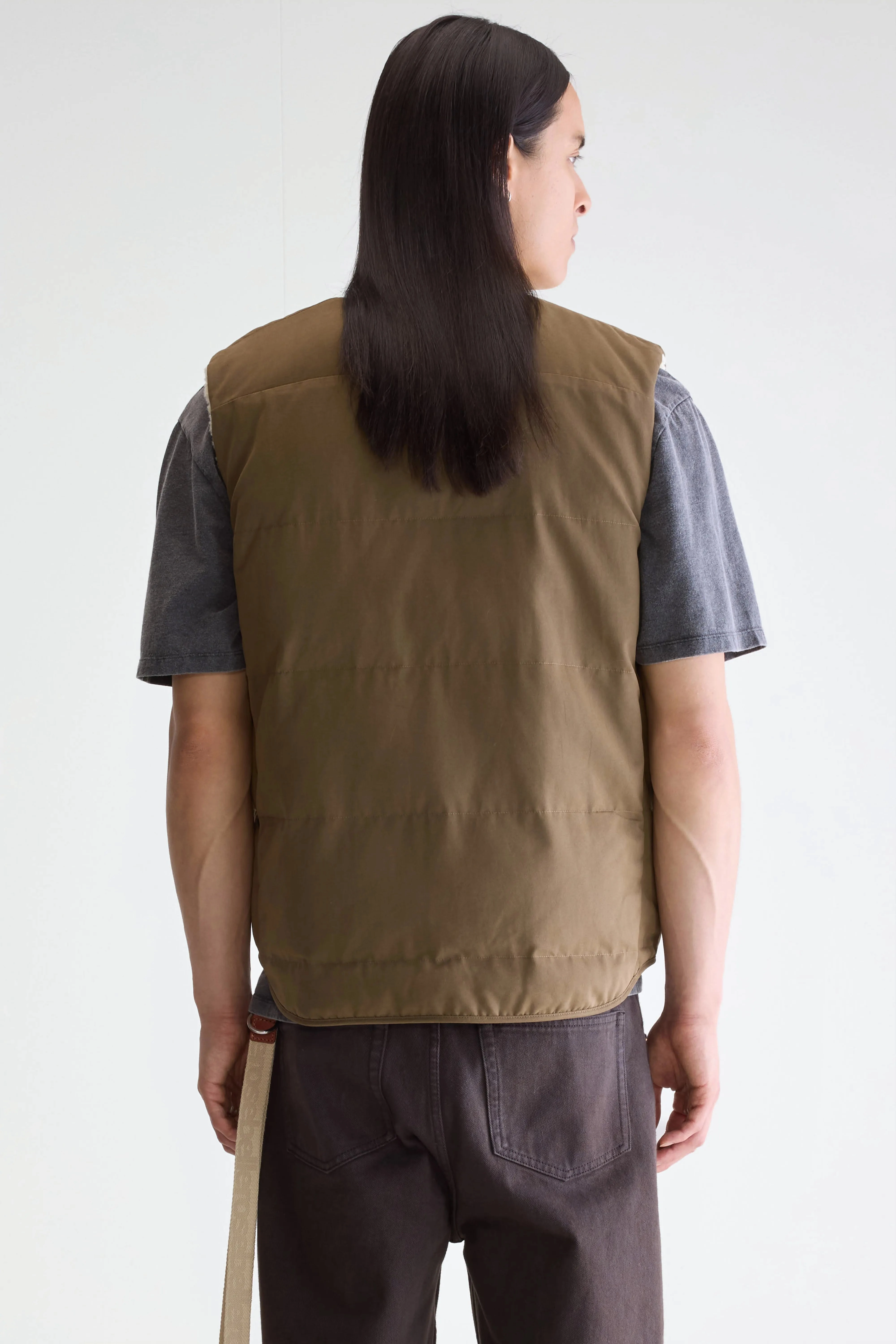 AntiStaticLayer FullLengthZip Hocho bodywarmer (252 / M / OLIVE NIGHT)