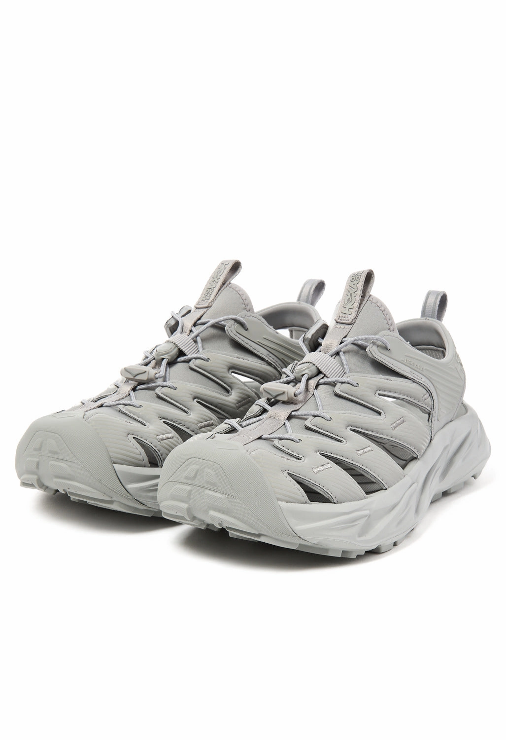 Enhanced Ground Contact Surface Hoka Hopara Sandals - Stellar Grey / Stellar Grey
