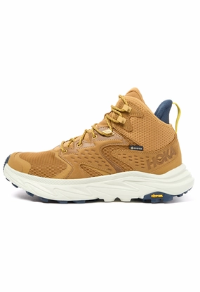 Hoka Men's Anacapa 2 Mid GORE-TEX Boots - Honey / Celadon Tint Low Profile Urban Commute