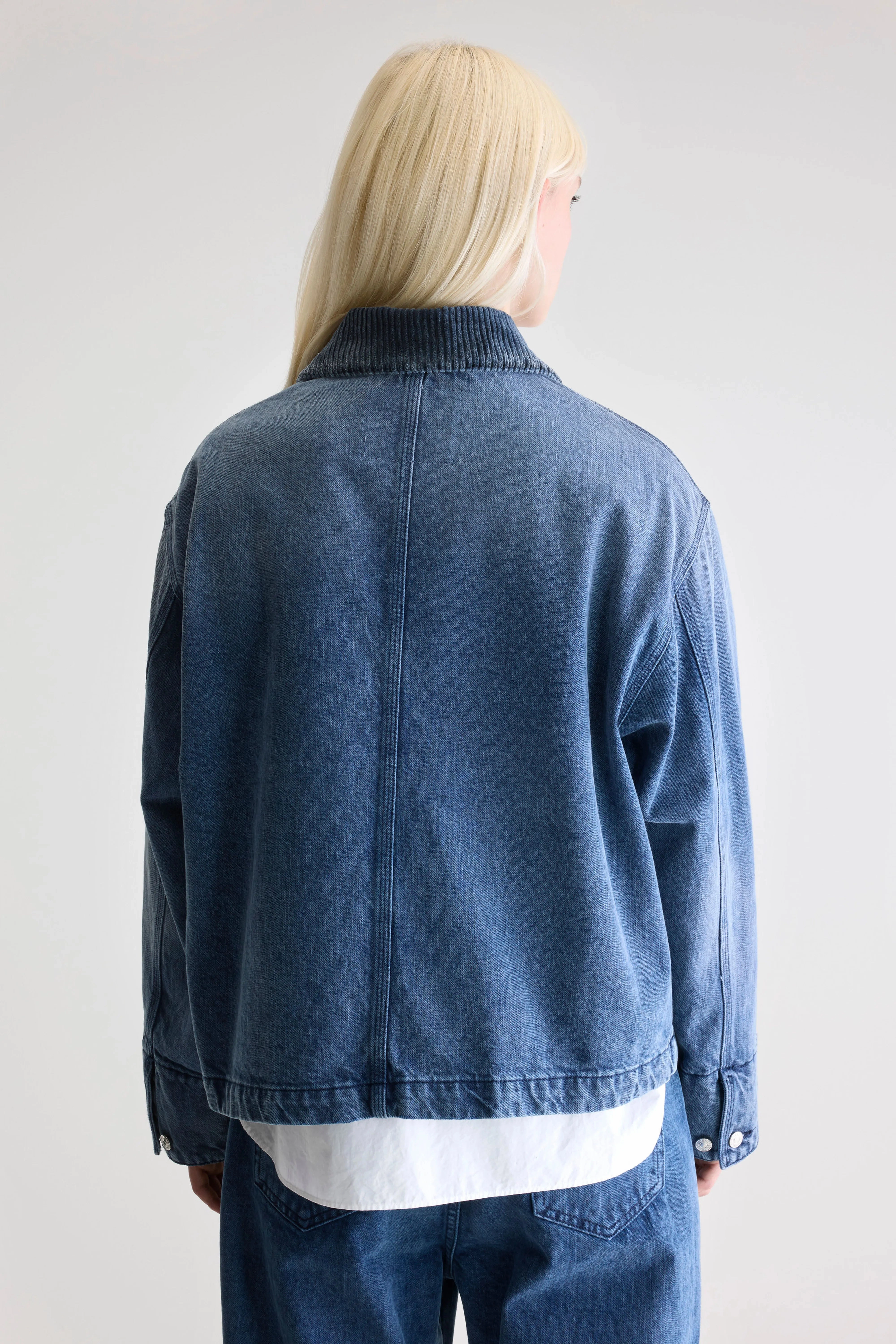 Pila denim jacket (252 / W / BLUE SNOW) Stripe Look