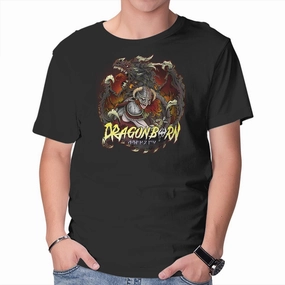 Raw Edge Hem Flattering Shape I Am The Dragonborn