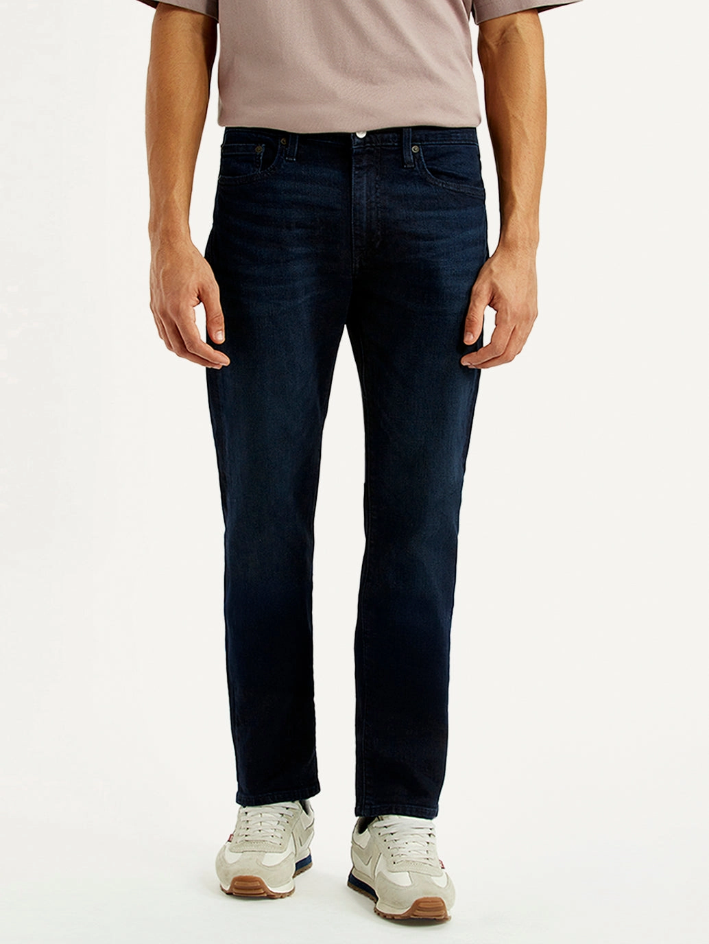 Men's 513 Dark Blue Slim Straight Fit Mid Rise Selvedge Jeans Balanced Piece
