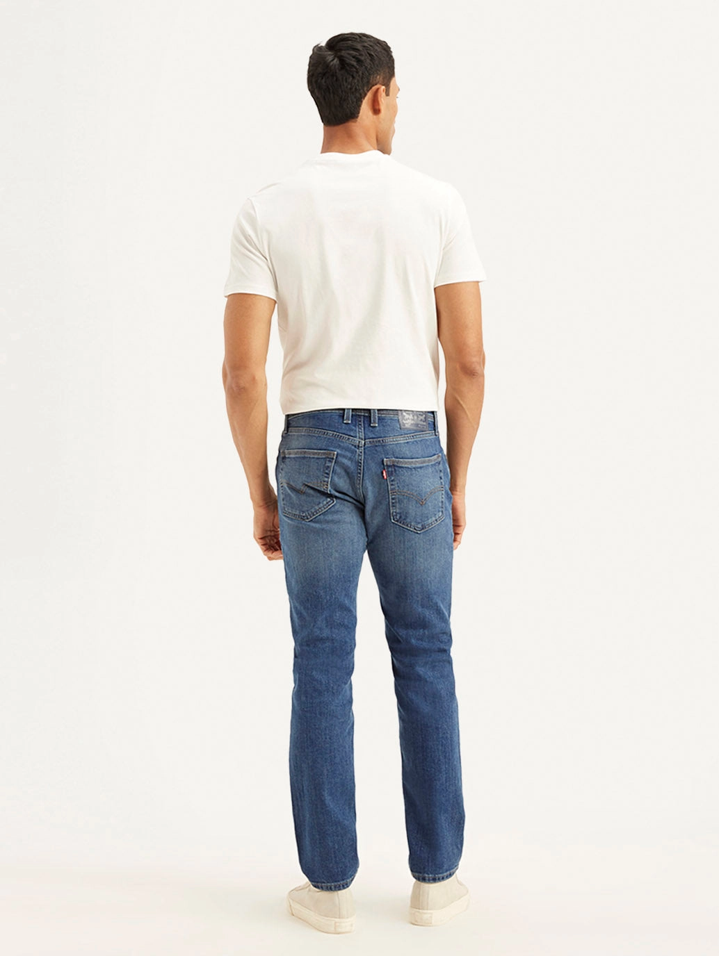 Men's 511 Blue Slim Fit Mid Rise Jeans Stretch Holiday Vibes Streetwear Fan