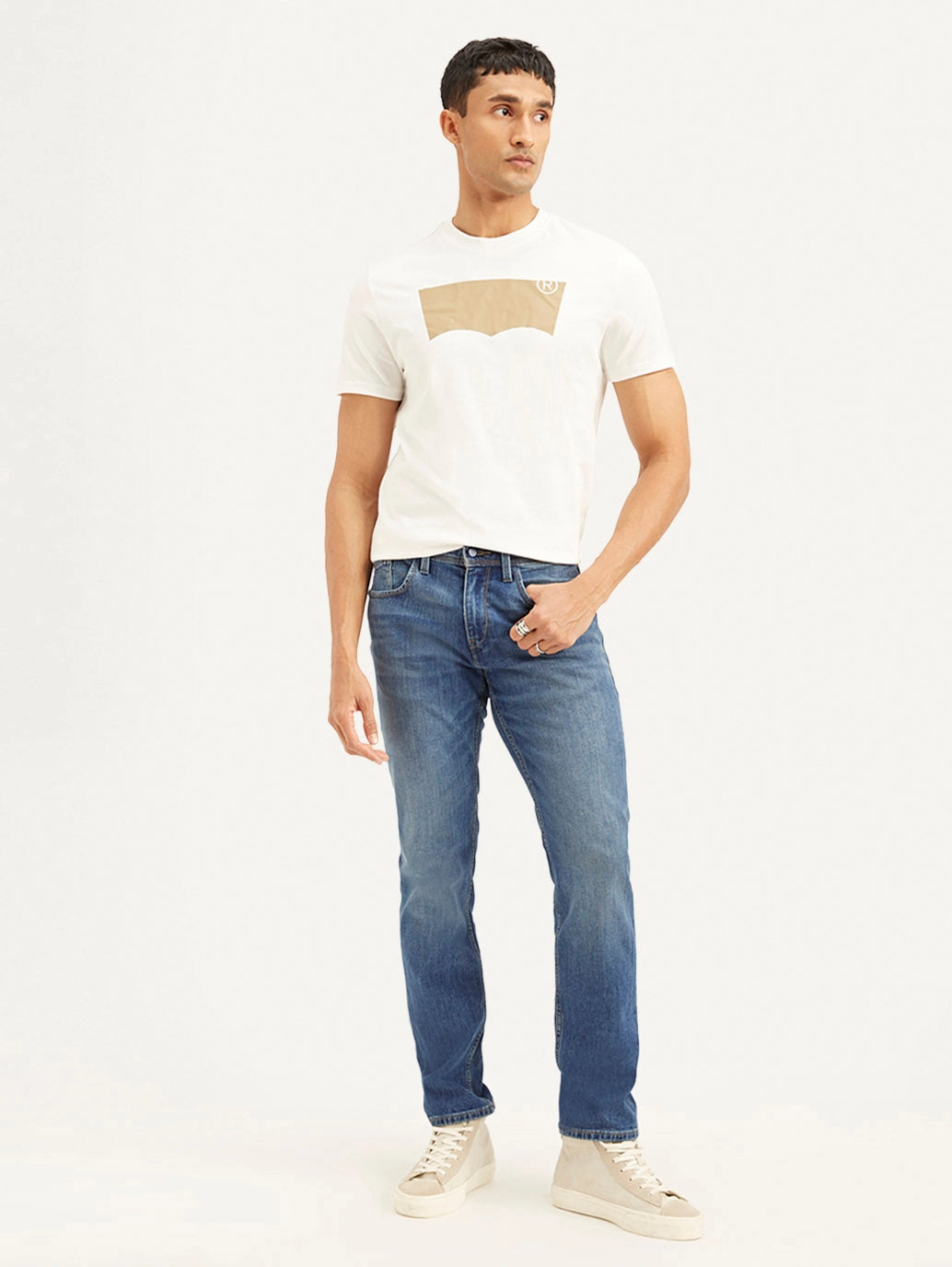 Men's 511 Blue Slim Fit Mid Rise Jeans Travel Ease