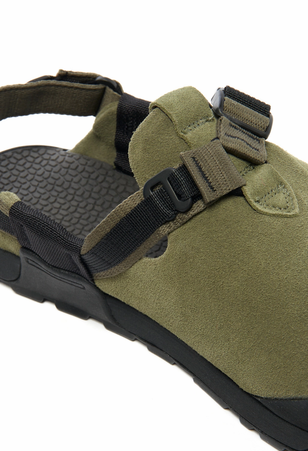 Bedrock Sandals Mountain Clog - Sagebrush Suede Ergonomic Toe Post Design Bow Charm