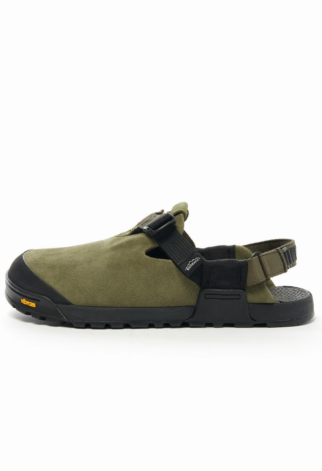 Comfortable Footwear for Beach Bedrock Sandals Mountain Clog - Sagebrush Suede