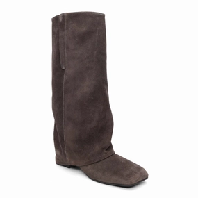 Kimono Euro Toe Pull-On Foldover Tall Shaft Boot Rainy Day Fashion Fit
