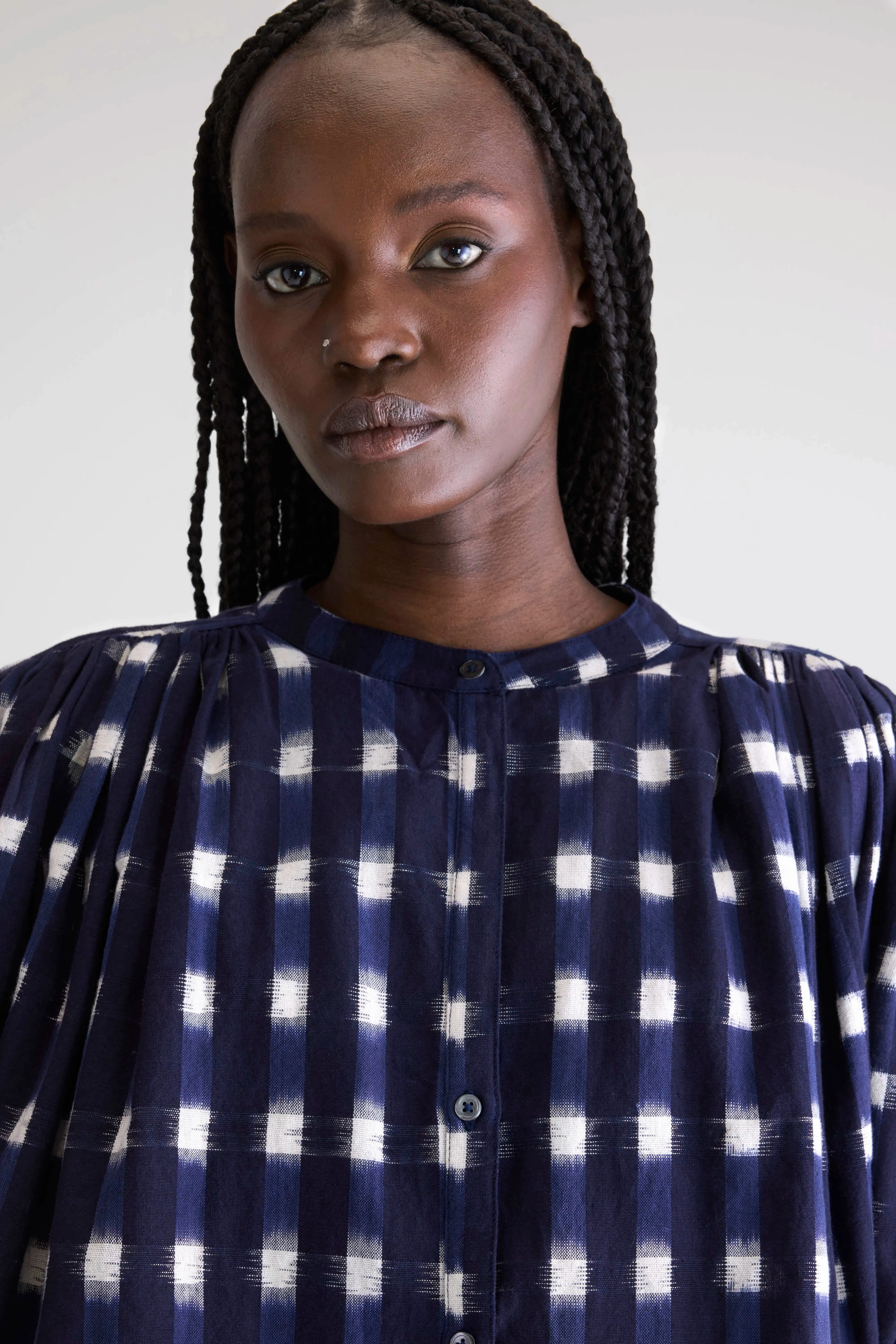 Ink cropped blouse (252 / W / COMBO A) Casual Chic Tropical theme