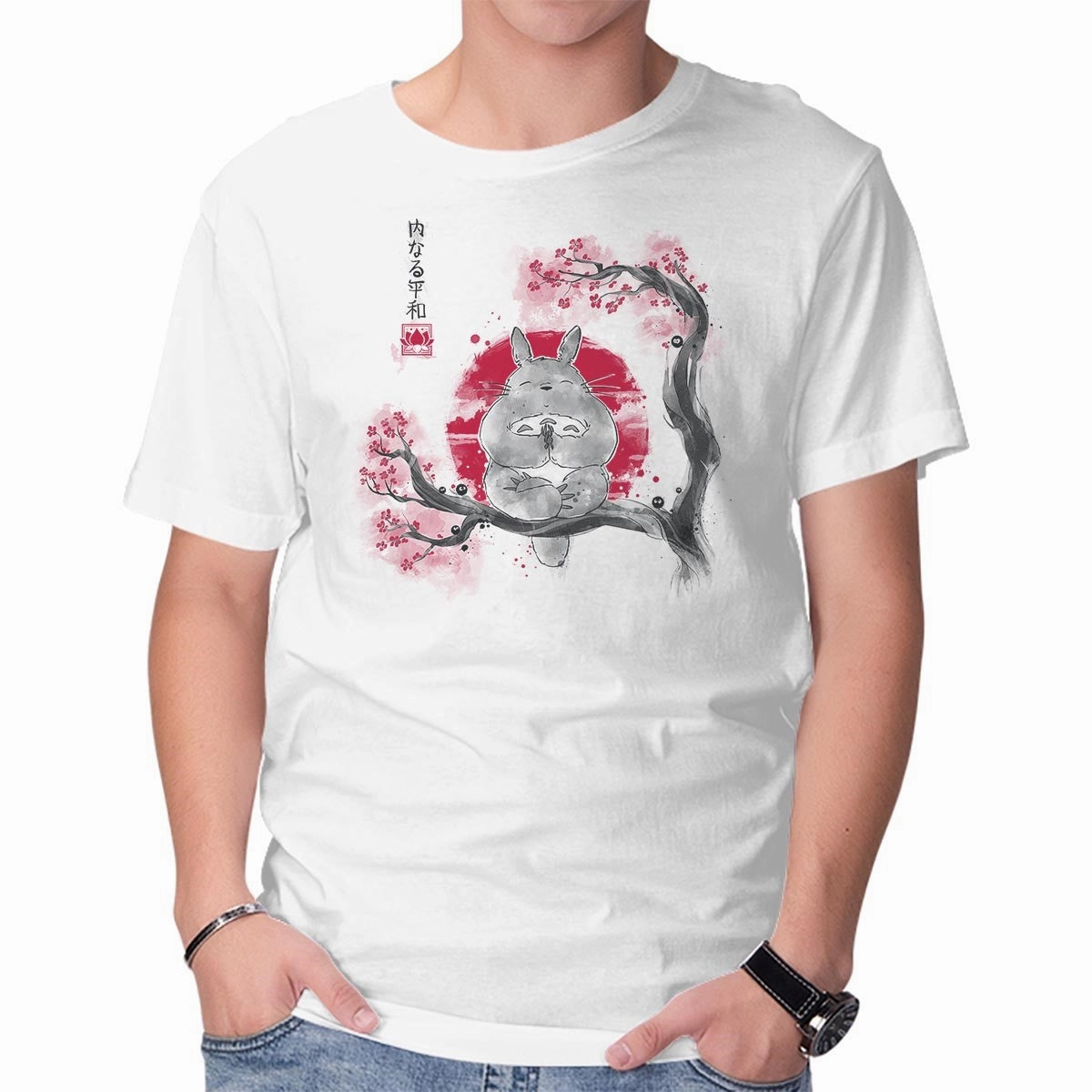 Inner Peace Sumi-e Short sleeved breeziness