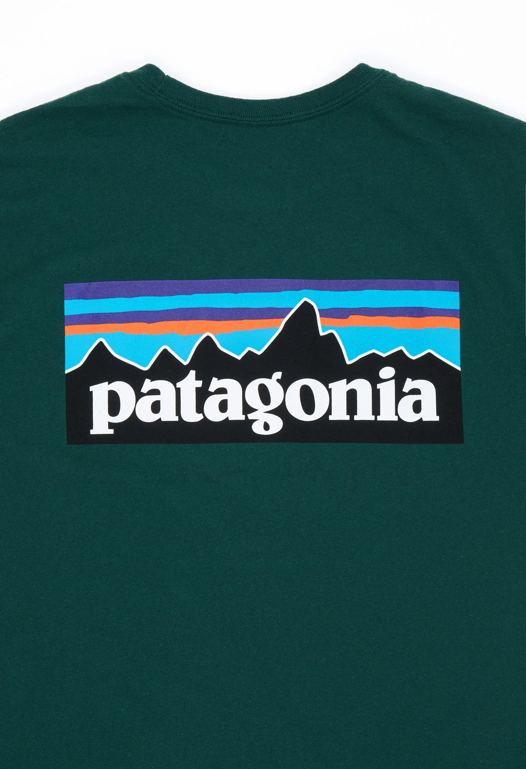 Patagonia Men's P-6 Logo Responsibili-Tee - Cascade Green Loose fitting comfort Classic Comfort