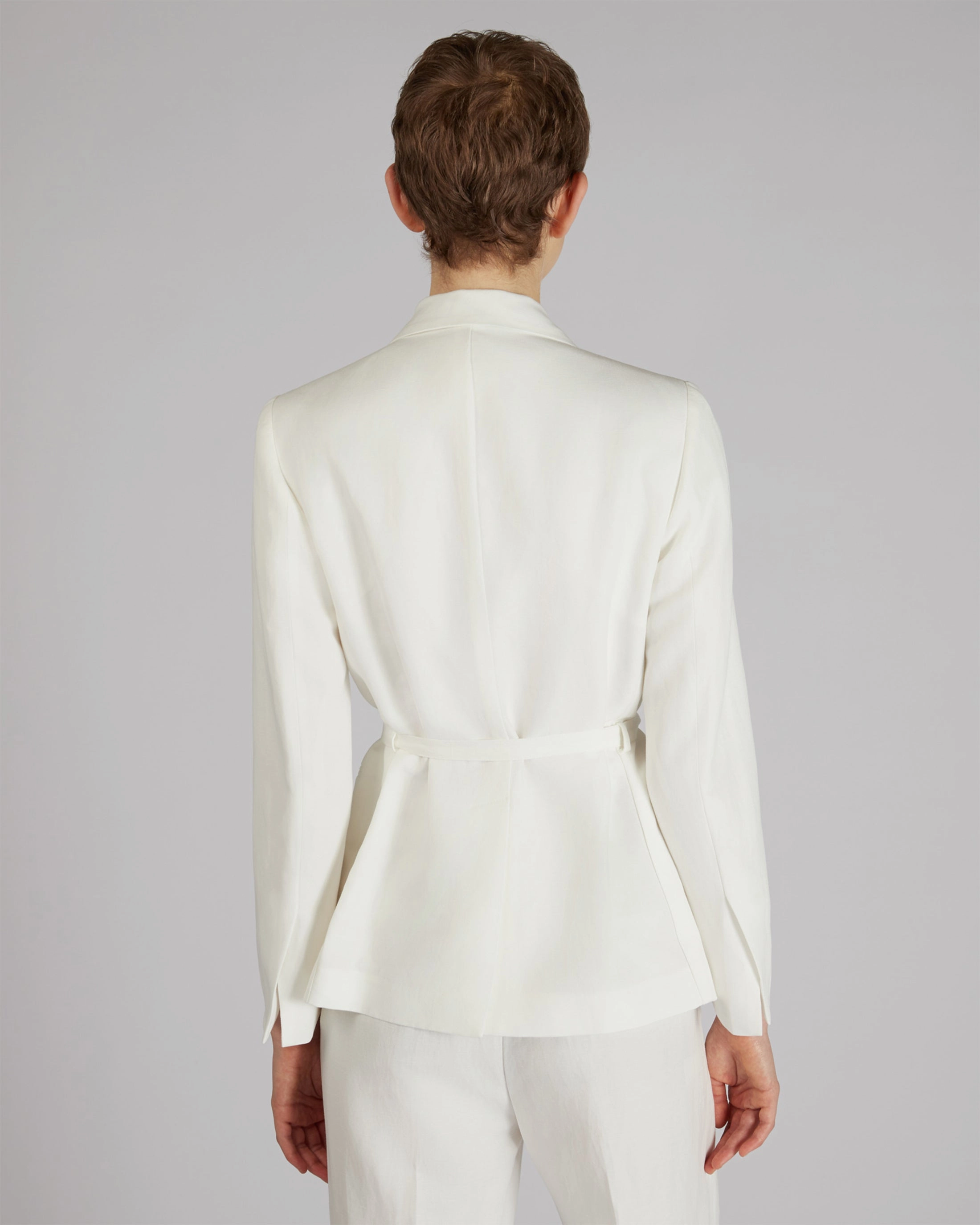 Jacket in lyocell and linen twill High Loft Insulation