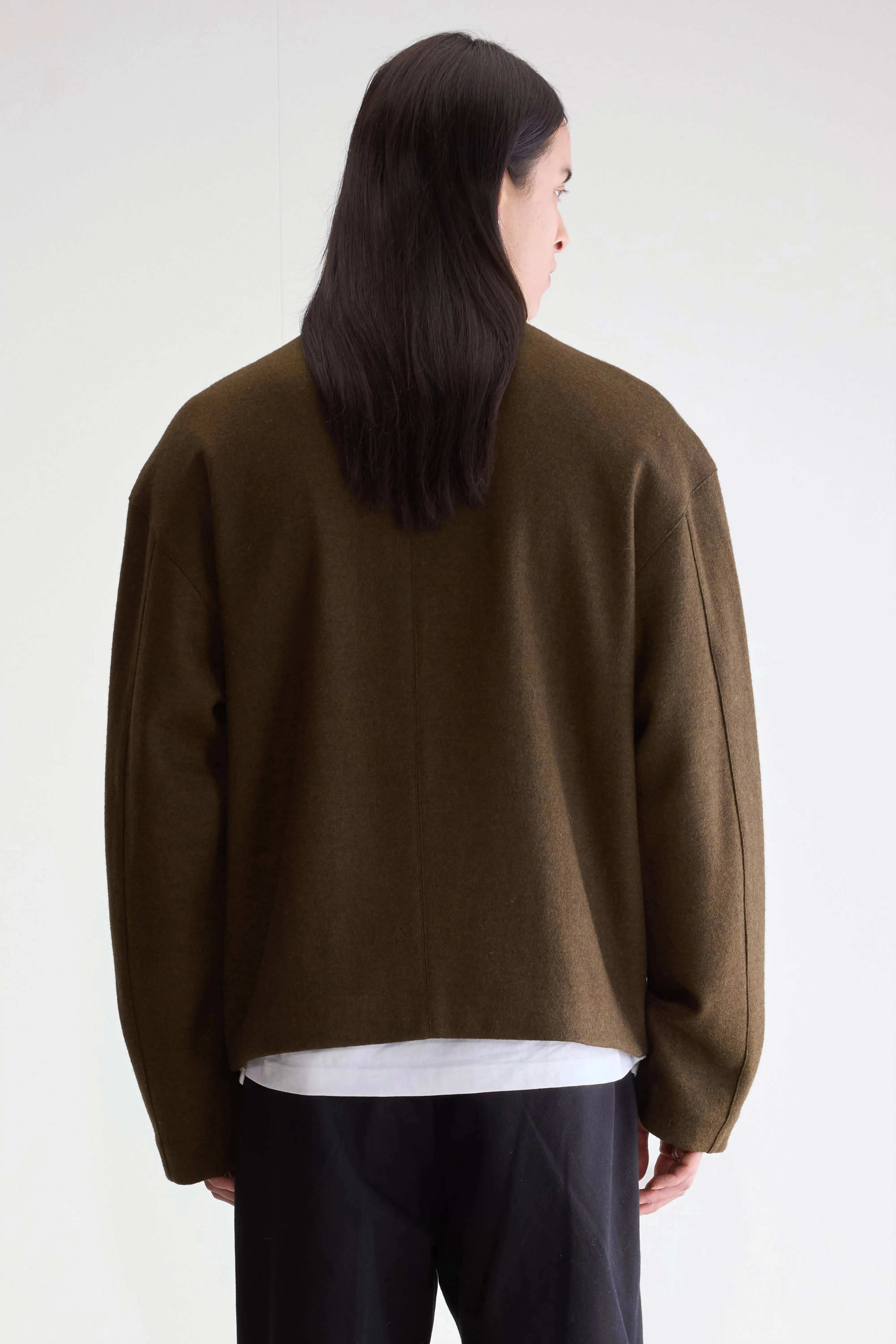 Jambo zipped jacket (252 / M / DARK OLIVE) Water Repellent Fabric