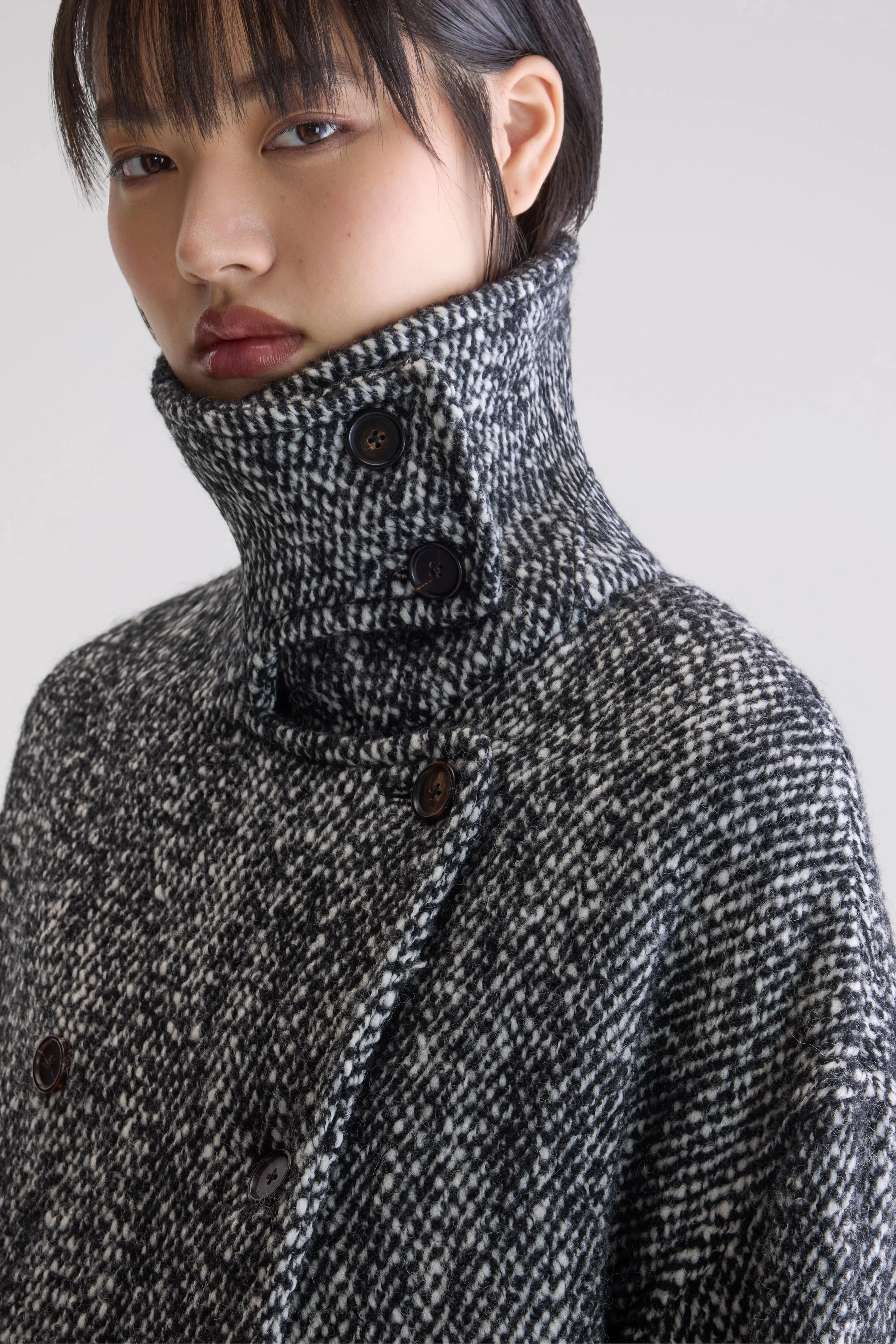 Jasmin relaxed jacket (252 / W / COMBO A) Layered Look Reinforced Elbow Padding