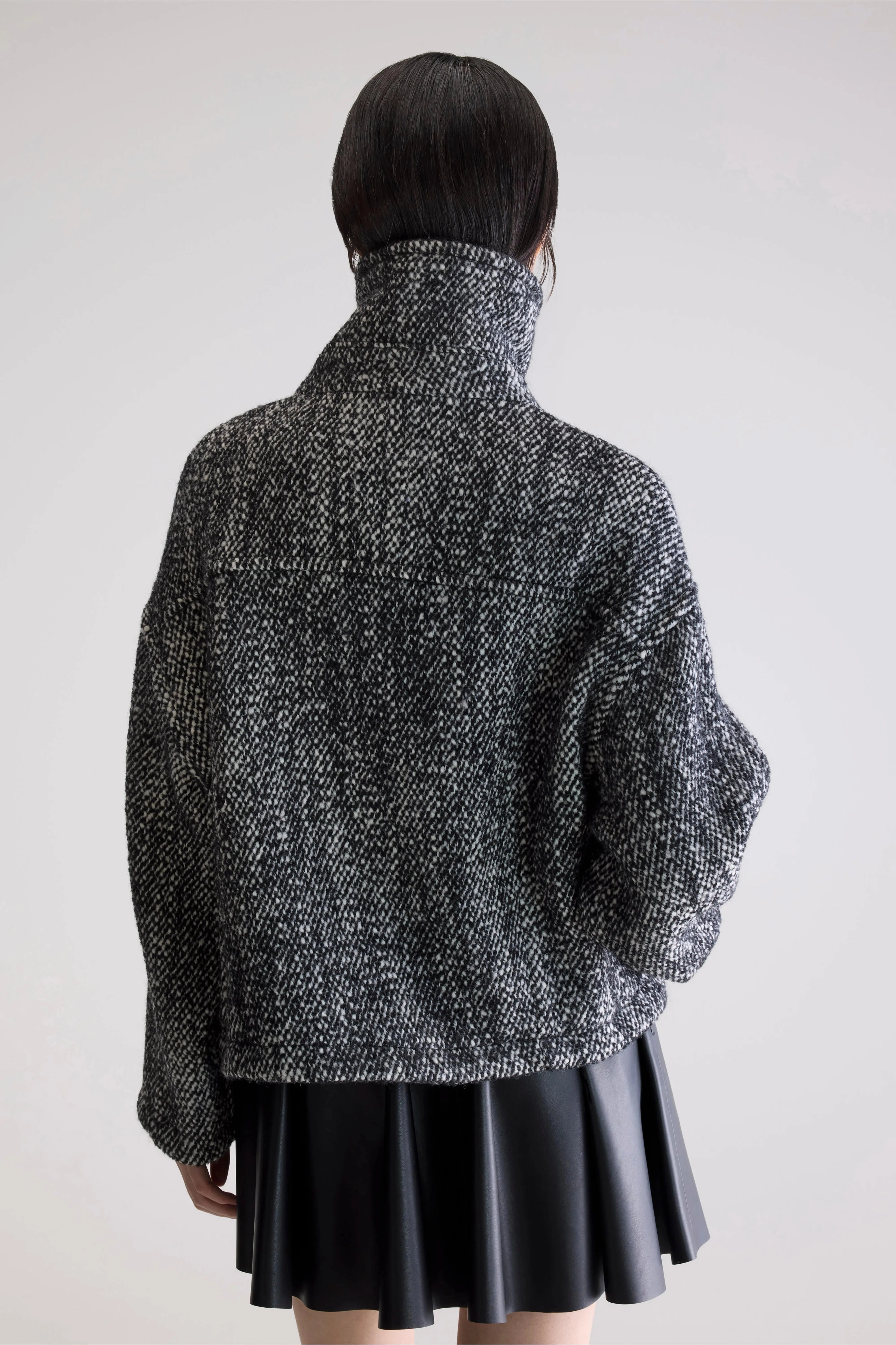 Jasmin relaxed jacket (252 / W / COMBO A) Classic Ribbed Cuffs Moisture Wicking Inner