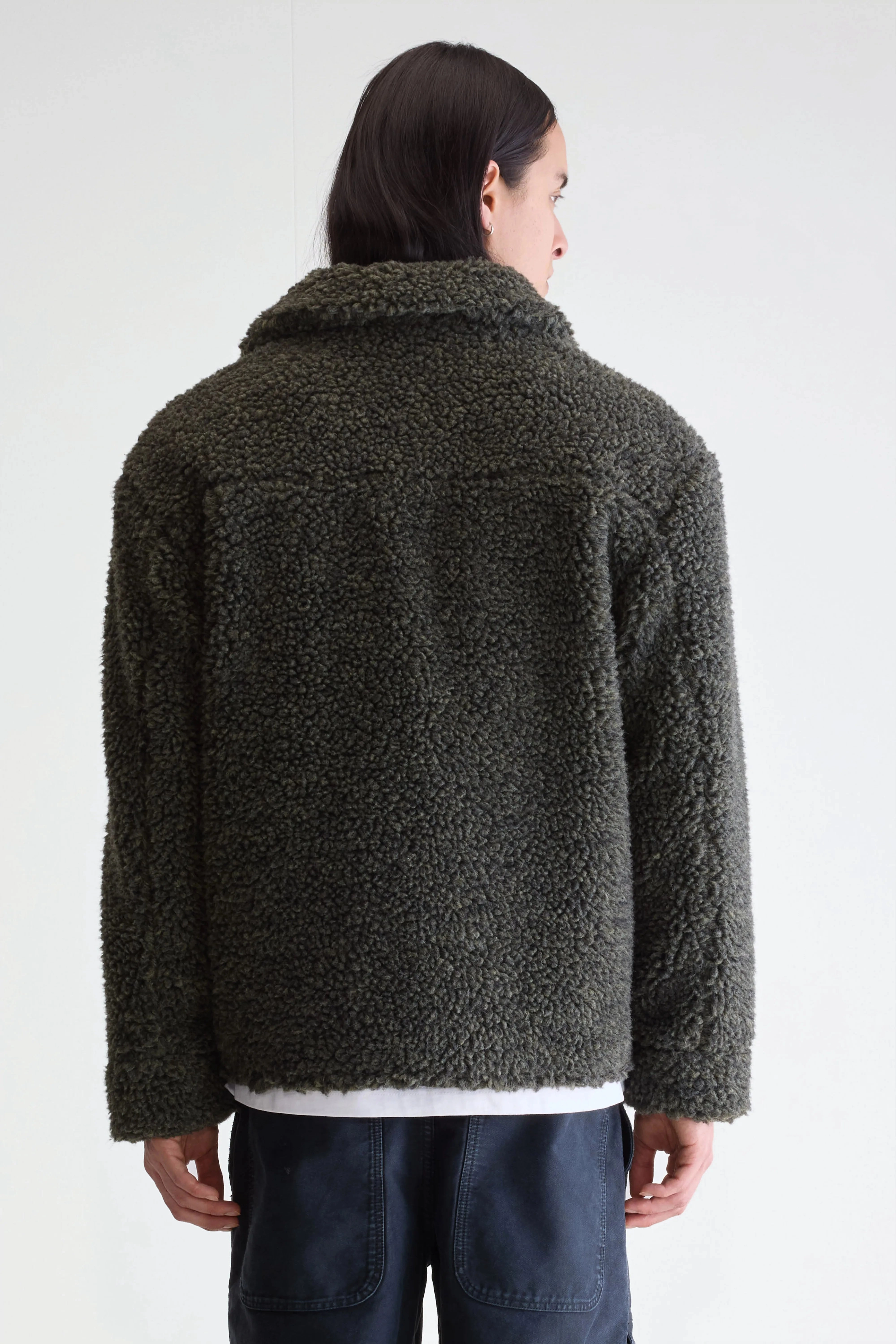 Flexible Shoulder Jezzo teddy jacket (252 / M / DARK OLIVE)