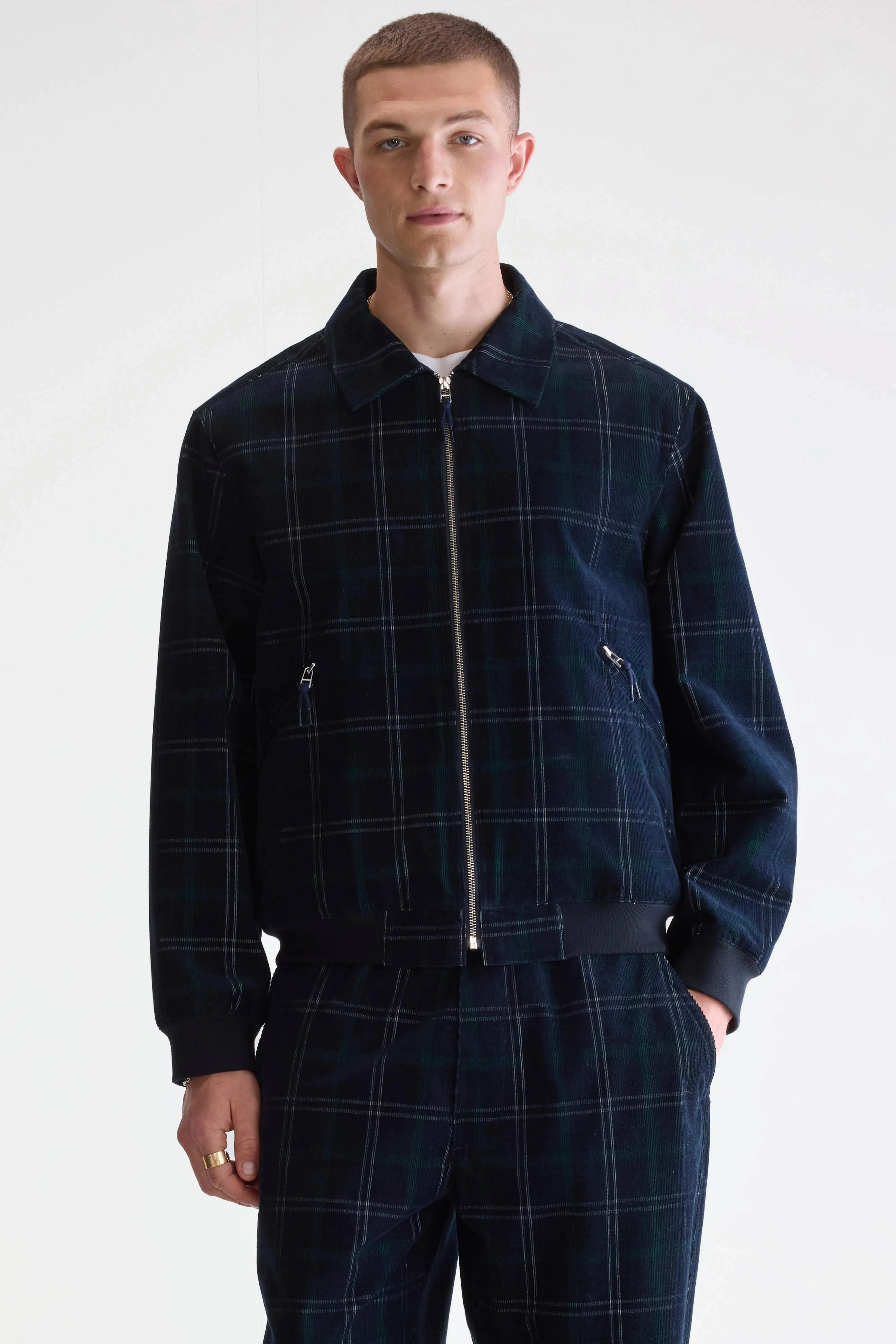 Jonax golf jacket (252 / M / CHECK A) Low Profile Fastening WrinkleFreeFinish