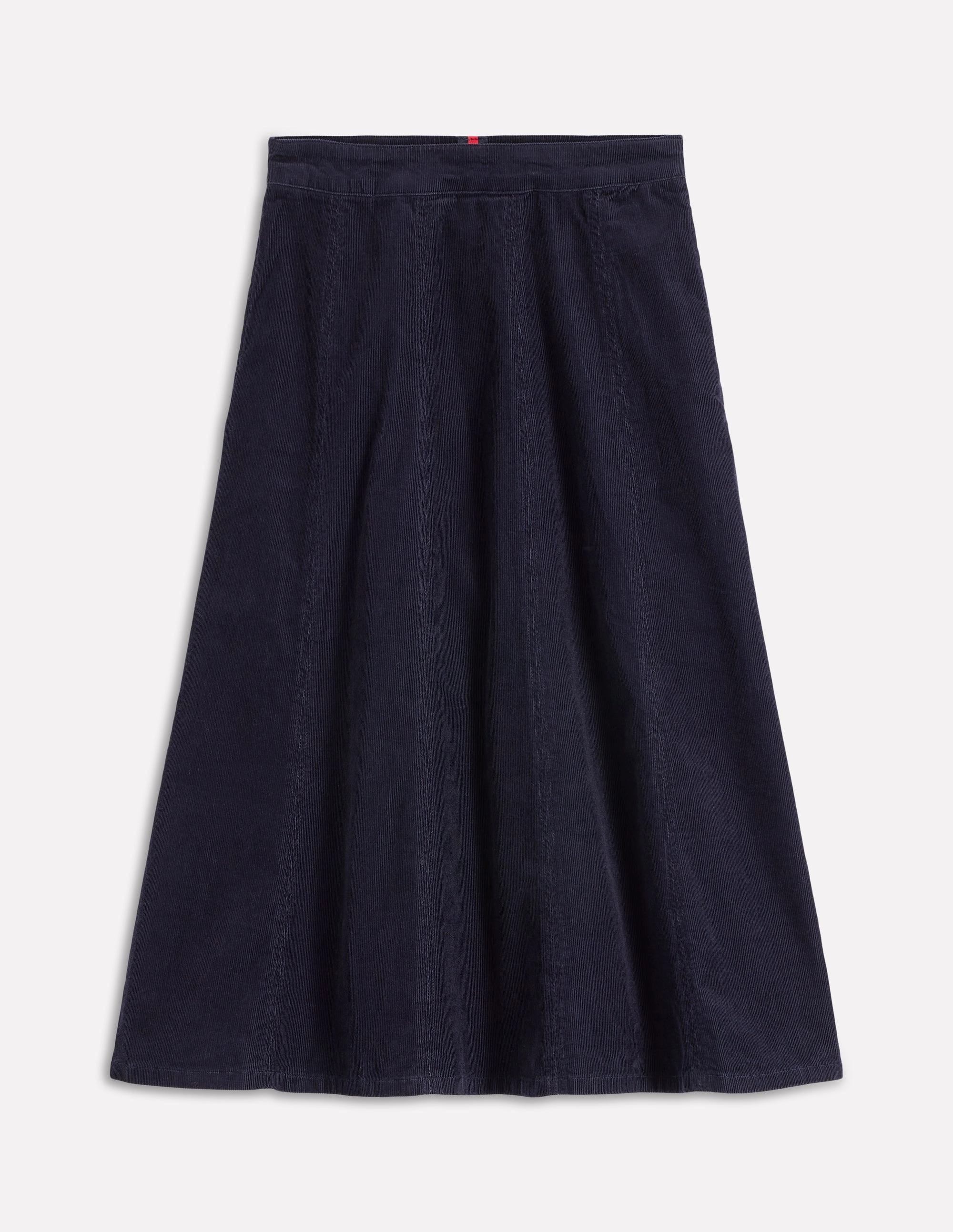 Fashion Week Ready Day Wear Joy Cord Midi Skirt-Navy
