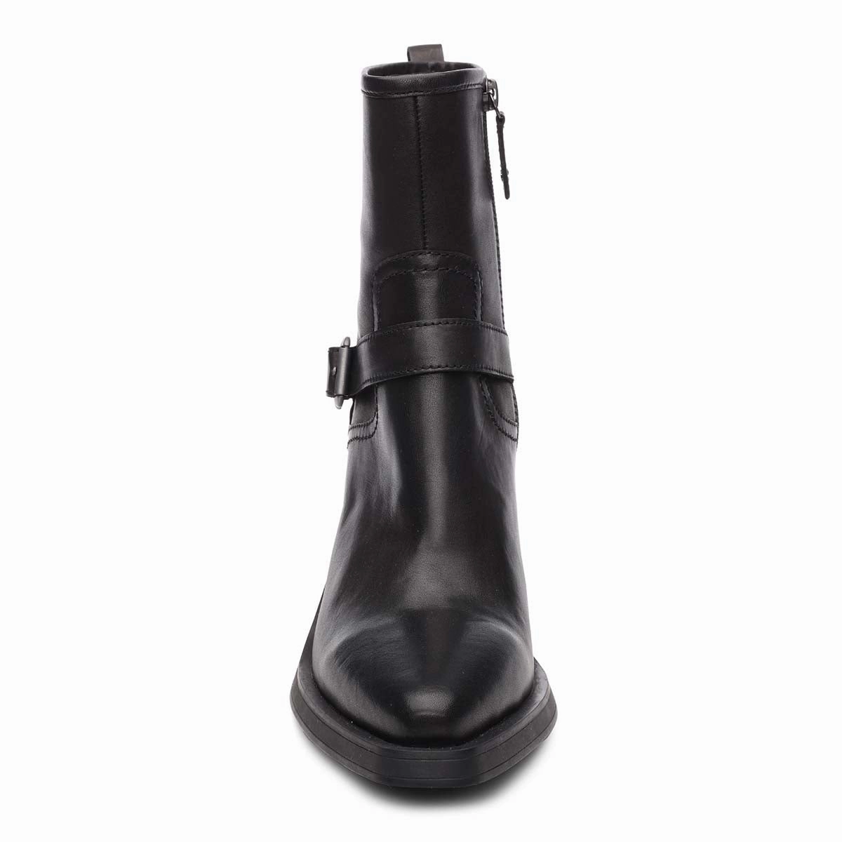 Joy Western Buckle Bootie Cushioned Low Profile Snowy Path