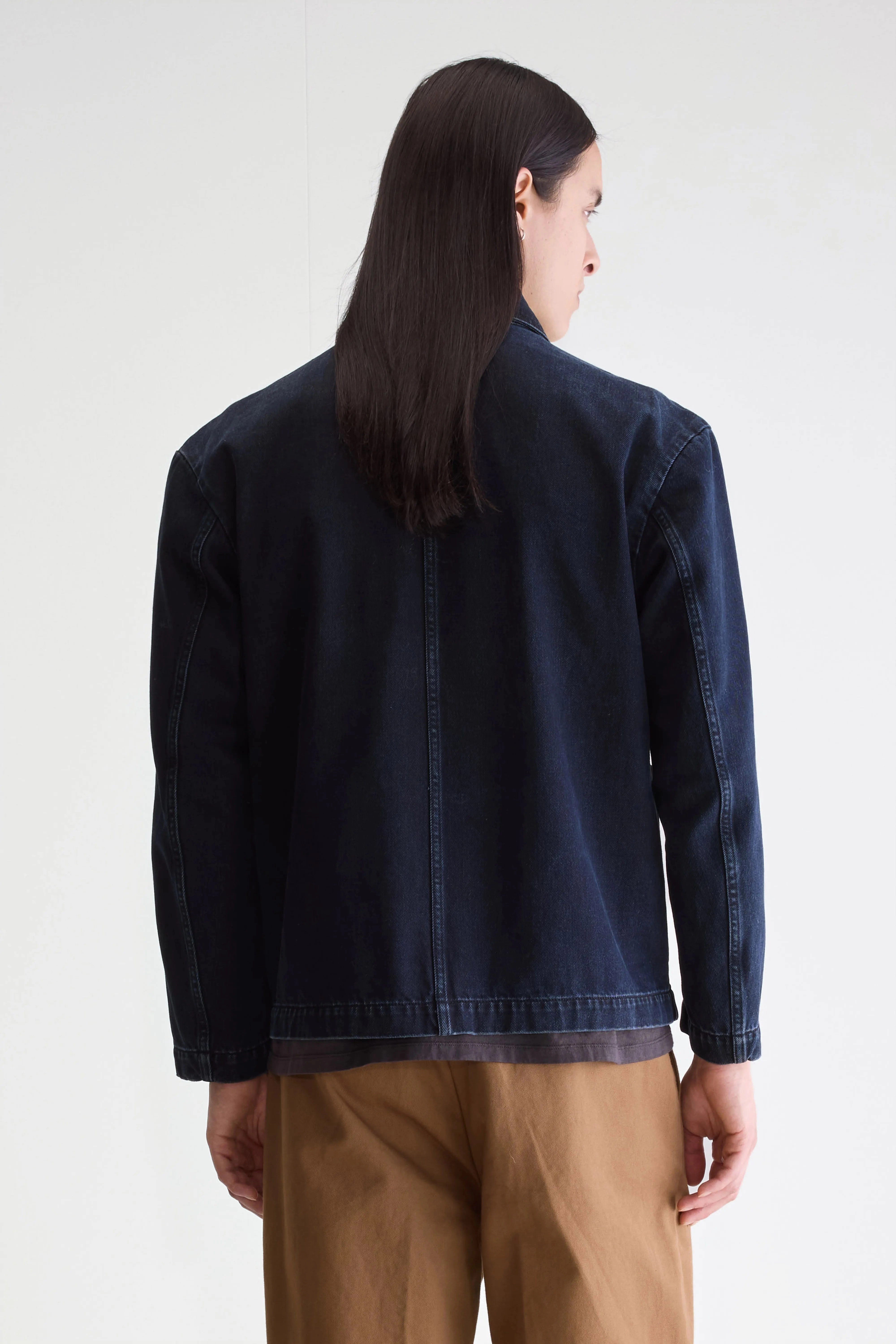 FullLengthZip Stylish Chill Piece Kadillac jacket (252 / M / BLACK BLUE)