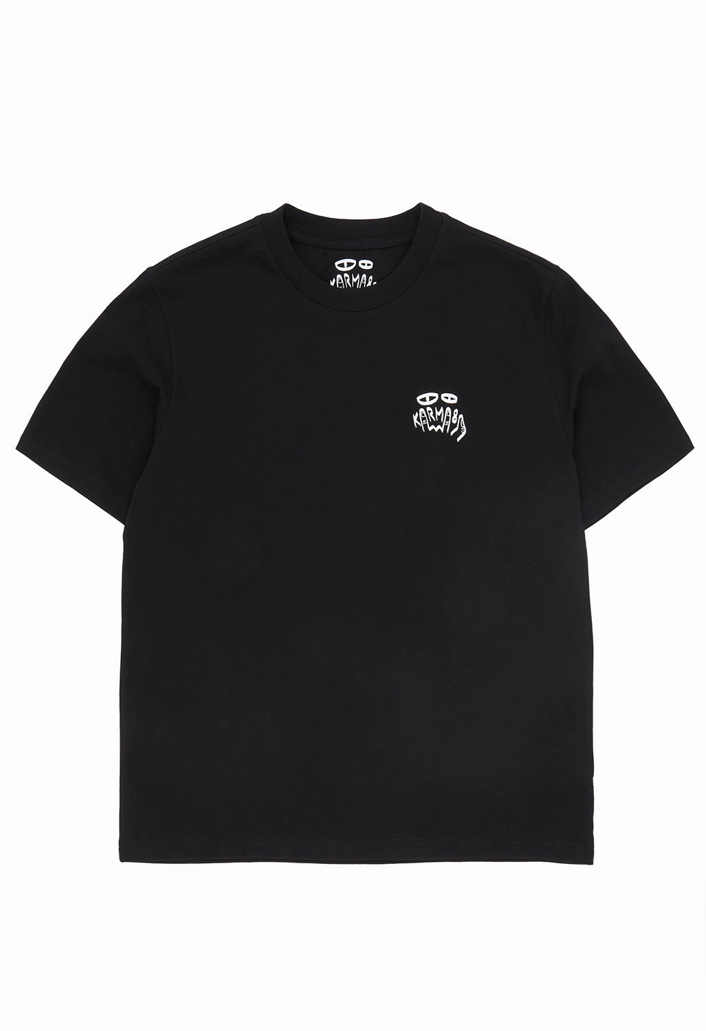 FadeResistant High Density Weave Karma8a The Real Tee - Black