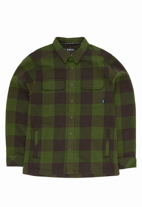 KAVU Men's Northlake Shirt Jacket - Aspen Heights Hooded Versatile Design Thermal Reflective Lining