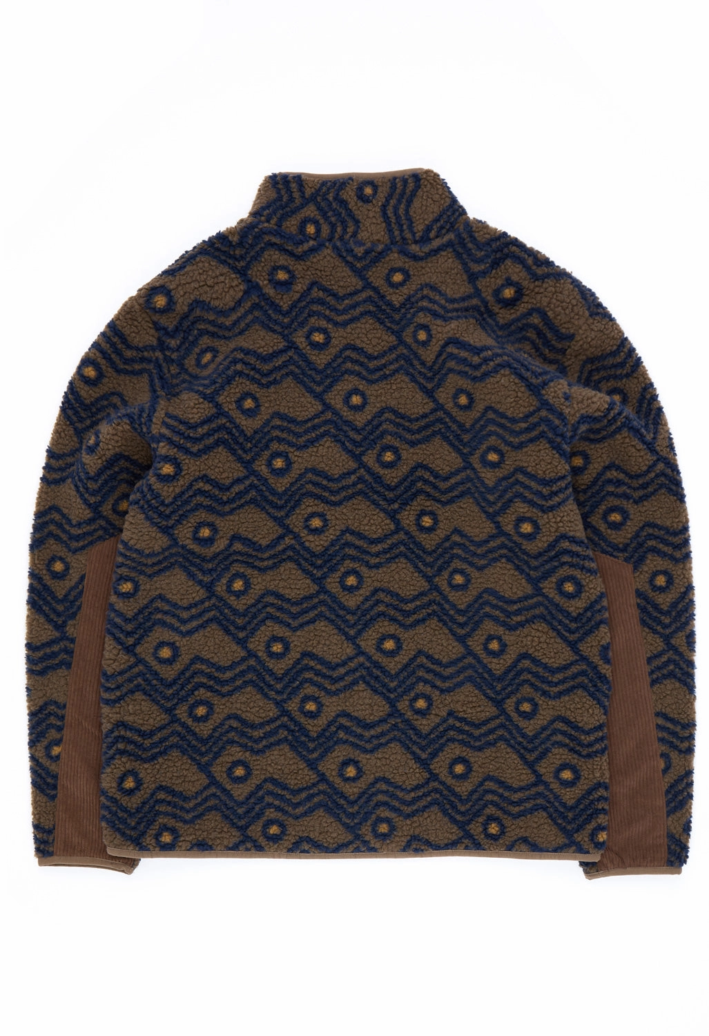 KAVU Men's Wayside Fleece Jacket - Walnut Mountain Modular Layering Noise Reduciting Fabric