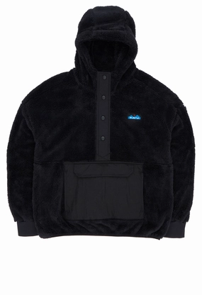 Drop Tail Hem Travel Commuter Layer KAVU Women's Moon Ridge Fleece - Shadow Block