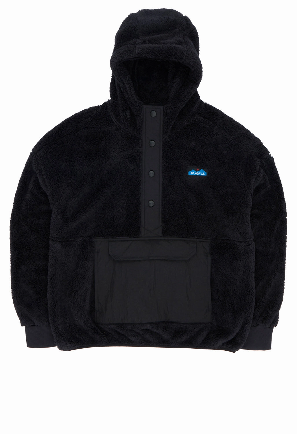 Drop Tail Hem Travel Commuter Layer KAVU Women's Moon Ridge Fleece - Shadow Block