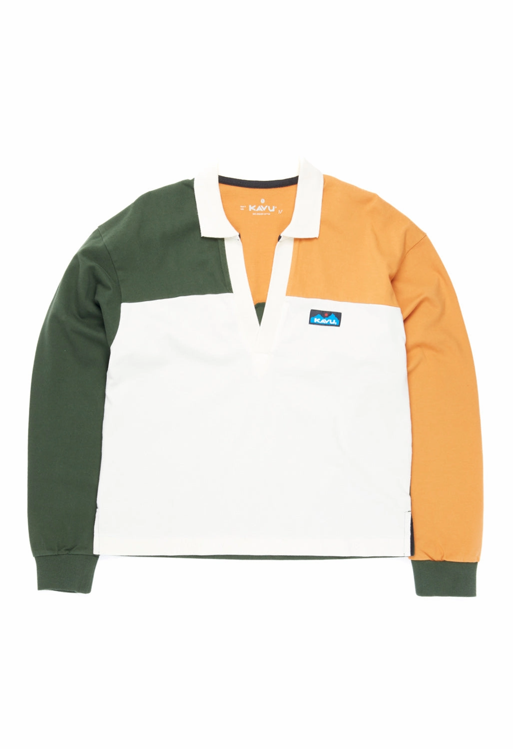 TaglessCollar Perfect Fit Wear KAVU Women's Torrey Rugby Shirt - Sun Pine