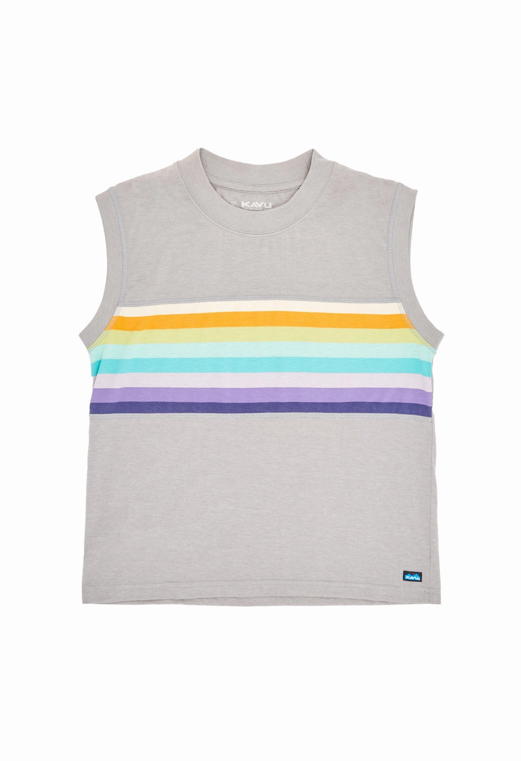 KAVU Women's Tuva Tee - Ultimate Grey Effortless Style V-Neck