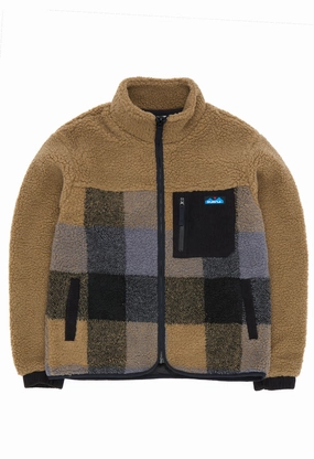 KAVU Women's Willow Creek Fleece Jacket - Nightshade Plaid Comfortable Feel Smart Casual