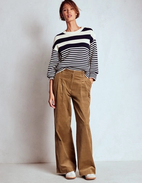 LowProfileWaistband Kensington Cord Trousers-Latte
