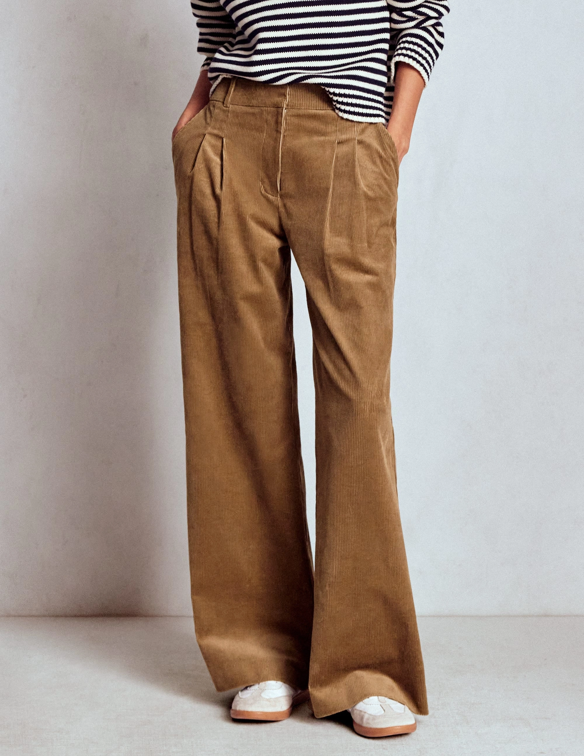 Kensington Cord Trousers-Latte SturdyBeltLoops