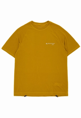 Klattermusen Men's Groa Tee - Light Gold Bohemian style Casual Performance