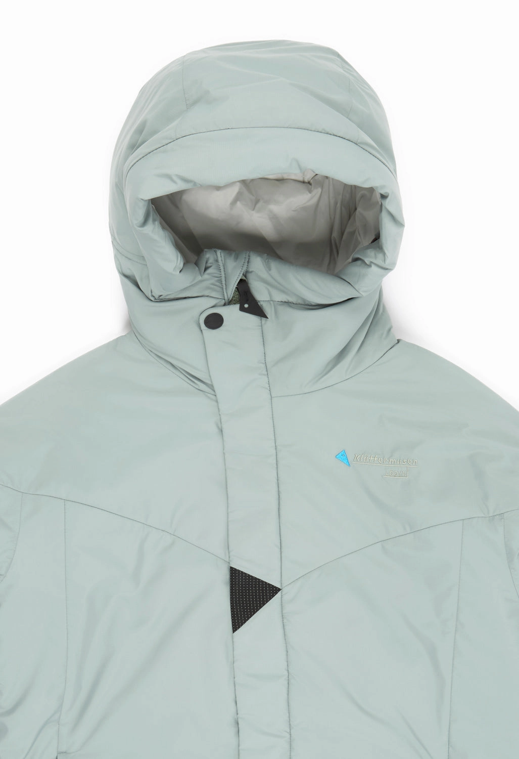 Klattermusen Men's L?dyn Hood Jacket - Faded Green Heavyweight Warmth Lightweight Insulation Technology