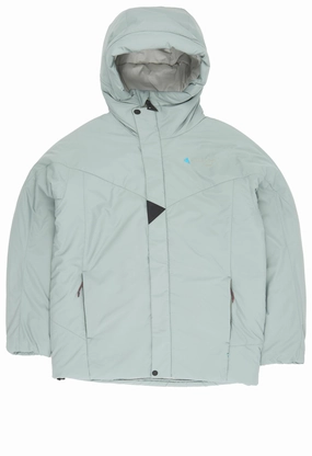 Layered Cuff System Ripstop Fabric Technology Klattermusen Men's L?dyn Hood Jacket - Faded Green