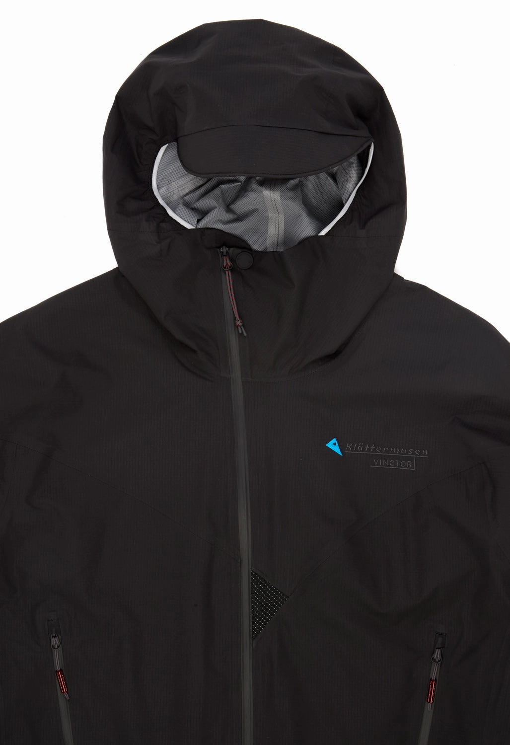 Klattermusen Men's Vingtor Hood Jacket - Black TemperatureRegulating Fabric