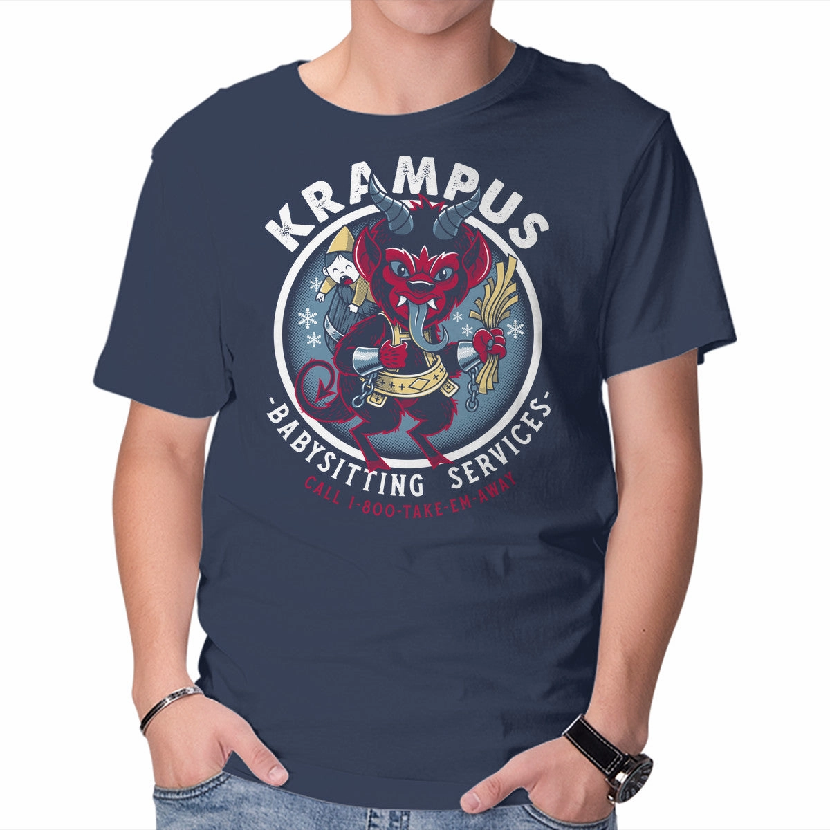 Krampus Babysitting Services Oversized Fit